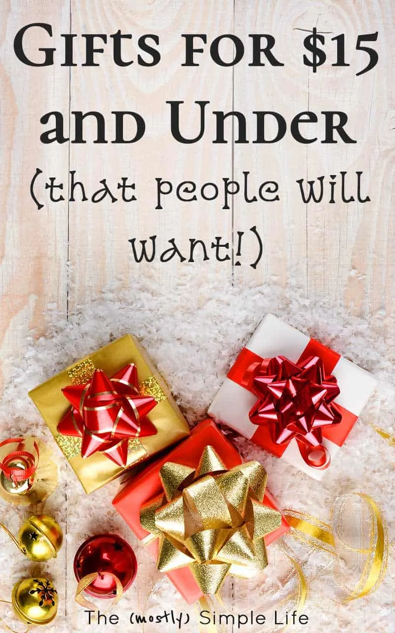 Gifts for $15 and Under (that people will want!) - The (mostly) Simple Life