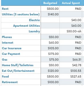 January Budget Review - The (mostly) Simple Life