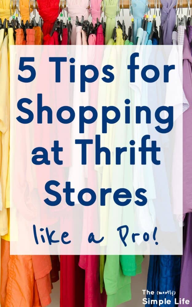 5 Tips for Shopping at Thrift Stores like a Pro - The (mostly) Simple Life