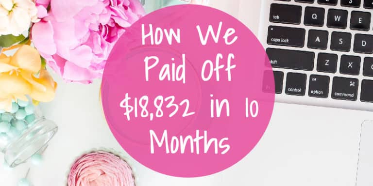 How We Paid Off 18832 In 10 Months The Mostly Simple Life 