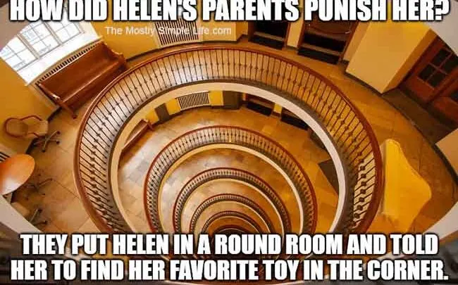 round room helen keller joke