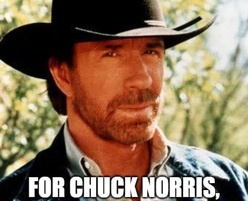 chuck norris private part joke