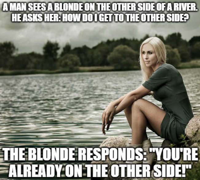 funny blonde jokes clean
