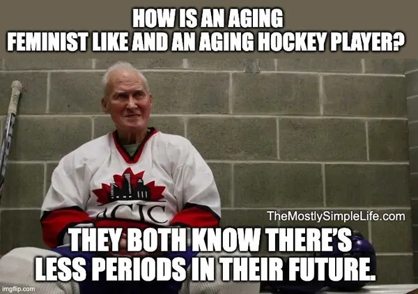 Aging hockey player.