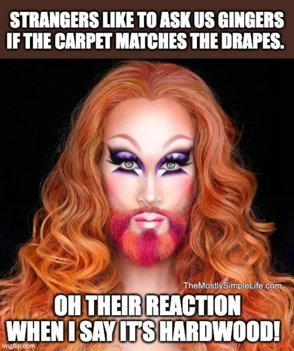 Redhead Drag Queen.