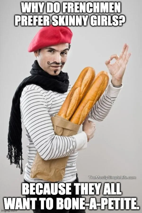 Frenchman carrying bread.