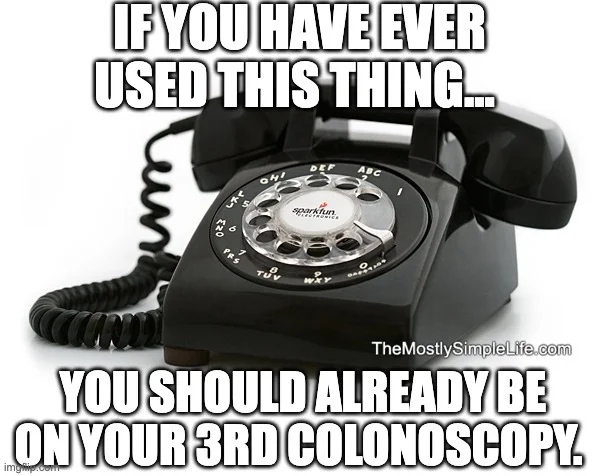 Rotary phone image.